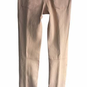 Alice+Olivia Lamb Leather Angie Pants Light Pink 6